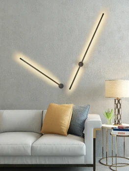 Šiuolaikinių LED sienos lempos namų puošybai Plauti sienos šviesos gyvenamasis kambarys miegamasis Aliuminio vamzdžių Paroda apšvietimas veidrodis