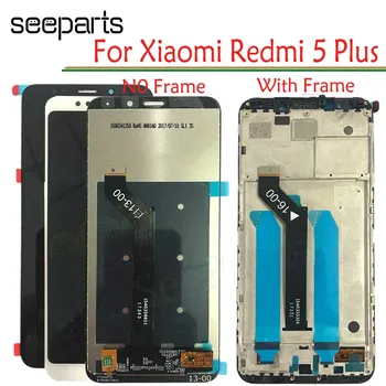 Išbandyta, Gerai Xiaomi Redmi 5 Plius LCD Ekranas Jutiklinis Ekranas Asamblėjos 5 Plus Ekranas Ekrano Pakeitimas Redmi 5 Plius LCD