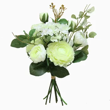 Hydrangea Lotoso Gėlė, Puokštės Dirbtinės Gėlės Namų Puošybai Šalis Dekoro Prabangių Namų Dekoro Puošyba