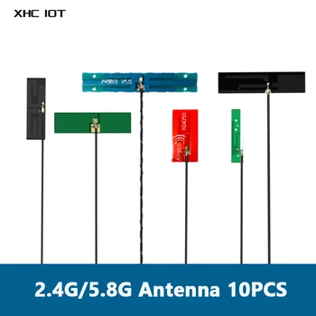 10VNT/Daug 2.4 G 5.8 G XHCIOT MIKROSCHEMOS, Antenos FPC Antena Lanksti Bendable IPX Build-in Antenos 2.4 GAntenna Serijos Bevielio ryšio Modulis