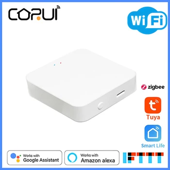 CoRui Tuya Multi-mode Smart Vartai Hub WiFi+Bluetooth+Zigbee Multi-protocol Bendravimo Smart Gyvenimą Programą Su Alexa 