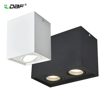 [DBF]Aikštėje Kampas Reguliuojamas LED paviršinės Montuotės Downlight su Keičiamomis GU10 LED Lemputė 5W/7W/10W/14W LED Lubų Vietoje Lempos