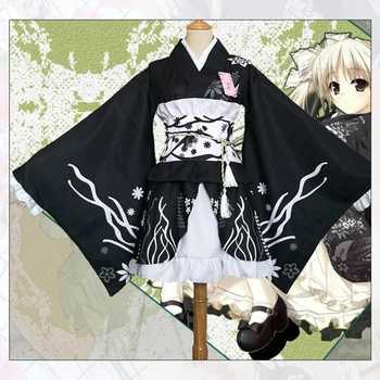 Anime Yosuga no Sora Kasugano Sora Cosplay Kostiumų Kimono Vonia, Chalatas, Vasaros Festivalis,, Helovyno Cosplay Kostiumai, Moterims Nuotrauka 2