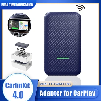 2022 CarlinKit 4.0 Automobilių Žaisti Belaidžio ryšio Adapteris CarPlay Mini Box 