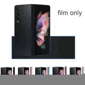 Spalvinga Matinis Telefono Pusėje Lipdukas Kadro Filmas Z Fold3 5g Matinis Krašto Micro Šlifavimo Odos Z 3 Kartus 5g C4s9 Nuotrauka 2