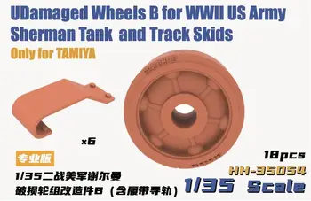 Sunkiųjų hobis HH-35054 Sugadinti Ratų B antrojo pasaulinio KARO JAV Armijos Sherman Tankas (Kelio Slidės komplekte) 1:35