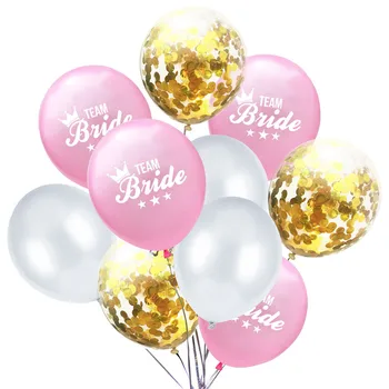 10vnt Komanda Nuotaka balionus bachelorette šalis papuošalai vaikams suaugusiųjų gimtadieniu balionai gonflable mariage vestuvių Dovanos