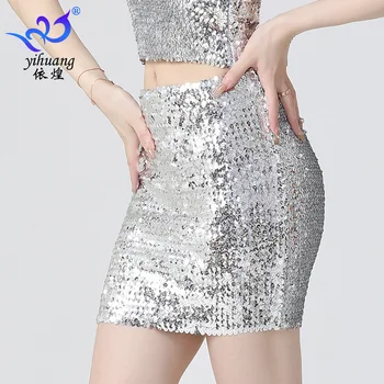 1pcs/daug moteris china džiazo šokių sijonas panele seksuali šalies šokių trumpas sijonas Nuotrauka 2