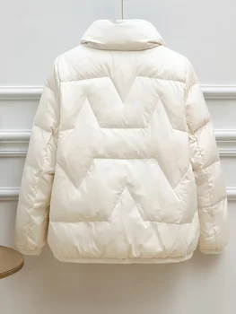 Trumpas Šviesos 2023 Moteriški Nauji Šuo-Žiemos Striukę 90% Baltųjų Ančių Pūkų Paltai Moterų Prarasti Šiltas Užtrauktuku Parkas Sniego Outwear