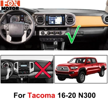 Xukey Toyota Tacoma 2016 - 2020 Dashmat Prietaisų Skydelio Dangtelį Brūkšnys Apima Kilimėlis Trinkelėmis Saulės Pavėsyje, Galiniu Langu Padengti Kilimų 2017 M. 2018 M. 2019 M. Nuotrauka 2