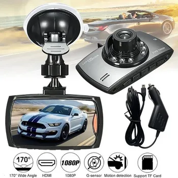 G30 Vairavimo Diktofonas 6 LED Automobilių DVR Kamera Brūkšnys Cam Video 1080P 2.2 colių LCD Ekranas G-Jutiklis Naktinis Matymas Transporto priemonės vaizdo Kamera Nuotrauka 2