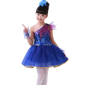 Mergina Vaikų Lotynų Dancewear Konkurencijos Šokiai Vaikams Mergina Šiuolaikinio Šokio Kostiumų Vaikas Cha-Cha Džiazo Baleto Šokių Suknelė Mergaitėms