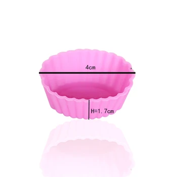 JOINHOT-12pcs/daug Torto Formą Pudingas kokybės Silikono Tortas Pelėsių/Cupcake Pelėsių įvairaus dydžio ir formos pasirinkimas Nuotrauka 2