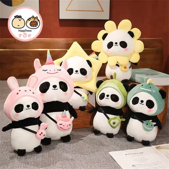 Super Minkštas Panda lėlės Pliušinis Žaislas Mielas Modeliavimas Big Panda Dėvėti Avokado Dinozaurų Triušis Žvaigždės Formos Skrybėlę Mergina Gimtadienio, Kalėdų Dovana