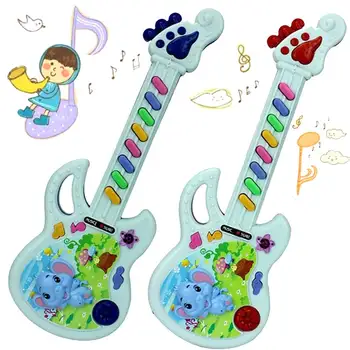 1 Vnt Muzikos Švietimo Žaislas Kūdikiams, Vaikams, Vaikų Nešiojamų Gitara, Klavišiniai Vystymosi Mielas Žaislas, Berniukas, Mergaitė Gimtadienio Dovana