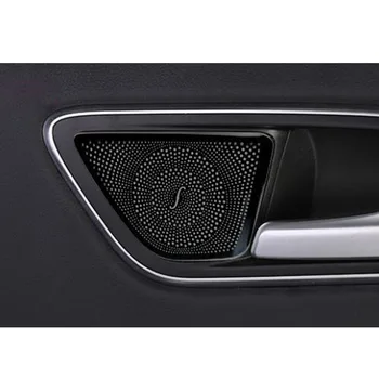 Mercedes Benz GLA 2015 2016 2017 2018 2019 Automobilių Stilius Stick Nerūdijančio Plieno, Viduje Durys Garso Kalbėti Garso Žiedas Apdaila Nuotrauka 2