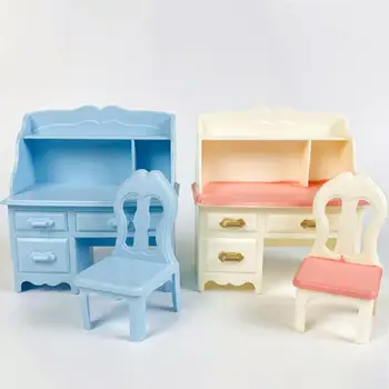 Mados Stalo Kėdės Žaislas dilimui Papuošalai Mini Stalo Kėdės Miniatiūrų Stalo Kėdės Lėlės Apdailos
