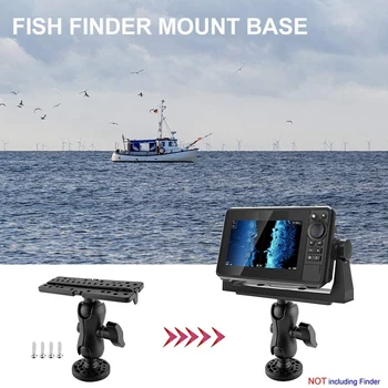 Žuvų Ieškiklis Mount Bazės, 360 Laipsnių Sukimosi Žuvų Ieškiklis Laikiklis, Universalus Jūrų Elektroninių Žuvų Ieškiklis GPS Plokštė Mount Nuotrauka 2
