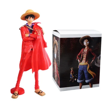 20-metį Vienas Gabalas POP Galutinis Karaliaus Raudonas Apsiaustas Luffy Veiksmų Skaičius, Kolekcines, Modelis Žaislas 25cm