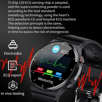 2023 Naujas EKG+PPG Smart Watch Vyrų Kraujo Spaudimą, Širdies ritmą Laikrodžiai IP68 Vandeniui Fitness Tracker Smartwatch Už 