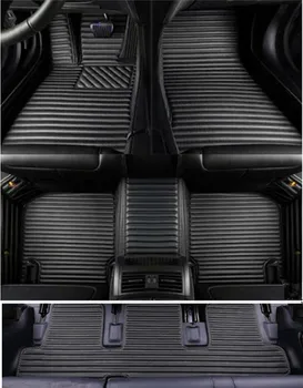 Geros kokybės! Custom specialių automobilių grindų kilimėliai Cadillac Escalade 2020-2007 6 7 sėdimos vietos patvarus, automobilių kilimėliai kilimai Escalade 2018