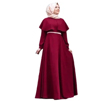 Skraiste Femme Musulmane Naujas Musulmonų Ilga Suknelė, Apsiaustas Didelio Dydžio Nacionalinė Moterų Apdaras Diržo Abayas Moterims