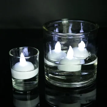 Plaukiojantieji Žvakės Lempos Vandeniui LED Elektroniniai Žvakių Šviesa, Romantiška Apšvietimą Kai Posėdyje Vandens Vestuves Žuvų Bakas Nuotrauka 2