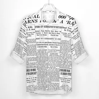 Kietas Laikraštis Marškinėliai Pavasarį Laiške Spausdinti Atsitiktinis Marškinėliai Vyrams Cool Palaidinukės Ilgomis Rankovėmis Užsakymą Estetinės Drabužiai Plius Dydis Nuotrauka 2