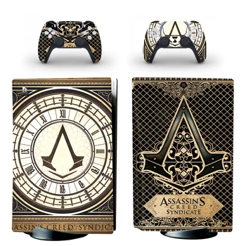 Naujas Assassin PS5 Standartinis Diskas Odos Lipdukas, Decal 5 PlayStation Konsolės ir 2 Kontroleriai PS5 Disko Odos, Vinilo