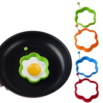 1PC Silikono Kiaušinių Žiedas Pusryčiai Silikono Kiaušinio Formos Blynas Kiaušinio Formos Kepimo Įrankius, Kepimo Kiaušinio Formos Virtuvės Dalykėlių