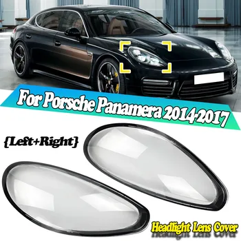 1 Poros Porsche Panamera 2014 M. 2015 M. 2016 M. 2017 Automobilių Žibintų Objektyvo Dangtelis Aišku, Žibintų Lempų Gaubtų Priekyje Automatinis Šviesos Korpuso Dangteliai