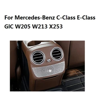 už Benz E Klasė GLC GLA W205 W213 X253 Automobilių Nerūdijančio Plieno galinėje Sėdynėje Oro Ventiliacijos Angos Ragų Padengti Apdaila Priedai Nuotrauka 2