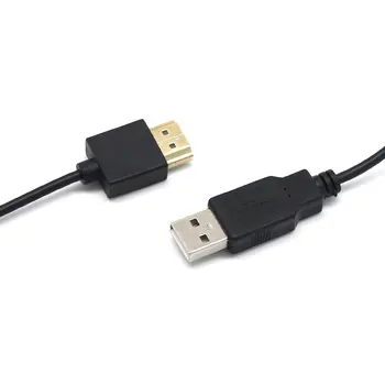 Išmanųjį Įrenginį Nešiojamas Maitinimo Kabelis HDMI suderinamus Kabelis Vyrų-Famel HDMI-suderinamas su USB Maitinimo Kabelis Nuotrauka 2