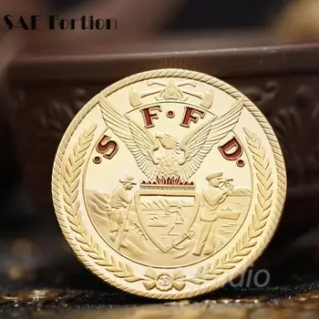 Iššūkis Monetos SSFD Saint Florian Houston Priešgaisrinės apsaugos Departamento Atminimo Iššūkis Monetų Kolekciją Meno Nuotrauka 2