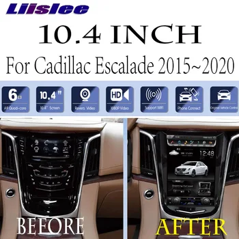 Už Cadillac Escalade GMT K2XL 2015~2020 Liislee Automobilio Multimedijos Grotuvas NAVI 10.4 Colių CarPlay Stereo Radijo GPS WiFi Navigacijos Nuotrauka 2