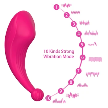 IKOKY Nematomas Nešiojami Vibratorius 10 Greičio Analinis Klitorio Stimuliatorius Vibracija Kelnaitės Sekso Žaislai Moterims, Nuotolinio Valdymo Sekso Parduotuvė Nuotrauka 2
