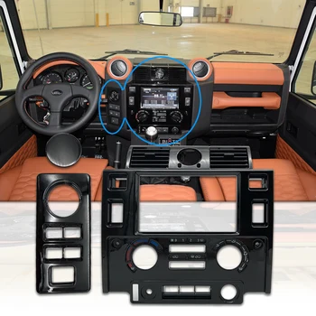 Automobilių Tuning optikos Interjero Detalių Dvigubo Din Fasciją Kit for Land Rover Defender automobilių aksesuarų, interjero auto aksesuarai