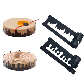 Liepsnos Formos Pasienio Šokolado Silikoninė Forma Mousse Cake Pelėsių Minkštas Pelėsių Bakeware Konditerijos Įrankis