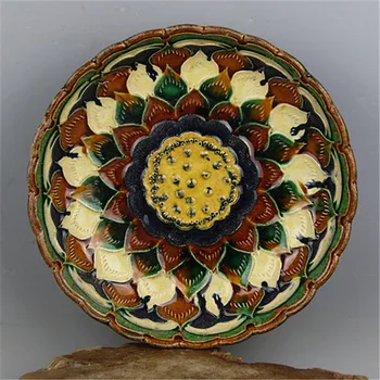 6 Antikvariniai SongDynasty porceliano dubuo,Trijų spalvų ranka raižyti žiedlapių dubenėlį,Rankomis dažyti amatų,Surinkimo ir Puošmena,Nemokamas pristatymas