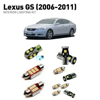 Led vidaus apšvietimas Lexus gs 2006-2011 8pc Led Žibintai, Automobilių apšvietimo komplektas, automobilių lemputės Canbus