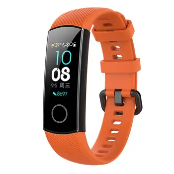 Riešo Dirželis Huawei Honor Band 4 5 Mados Smart Apyrankė Silikono Watchband Už Garbę 5 4 Apyrankės Sporto Dirželiai Priedai Nuotrauka 2