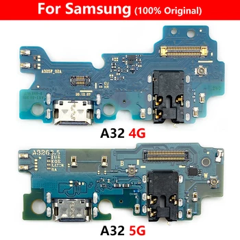 100% Originalus USB Įkroviklio Jungtį Įkraunama Valdybos Flex Kabelis Samsung A02 A12 A52 A32 4G 5G