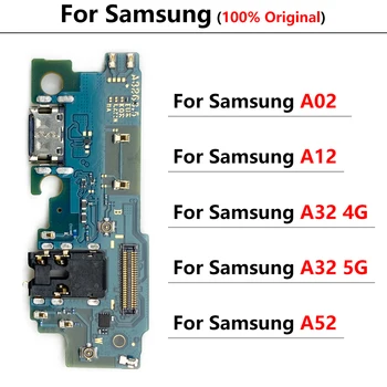 100% Originalus USB Įkroviklio Jungtį Įkraunama Valdybos Flex Kabelis Samsung A02 A12 A52 A32 4G 5G Nuotrauka 2