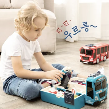 Daugiafunkcis Autobusų Žaislas Kūdikiui Deformacijos Žaislas Vaiko Ankstyvo Ugdymo Daugiafunkcinis Automobilių Vairavimo Modeliavimo Žaislas su Šviesos Muzika Nuotrauka 2