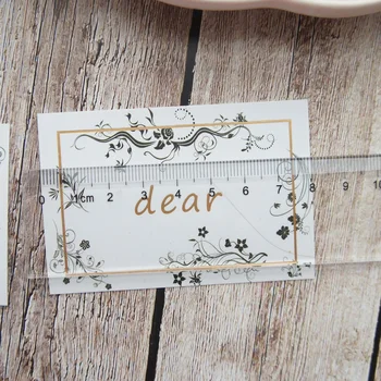 naujas 20PCS aukso linija gerbiami gėlių romantiška kortelės multi-naudoti kaip Scrapbooking Apdailos vestuvių kortelės 