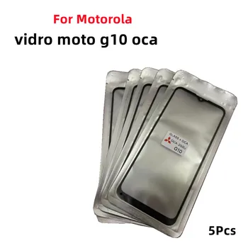5vnt Priekinės Stiklo Objektyvas Su OCA Tuščiaviduriai Klijai Motorola Moto G10 XT2127 G20 XT2128 G30 XT2129 Jutiklinis Ekranas Išorinis Remontas