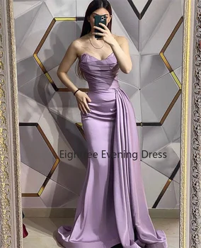 Eightree Elegantiška Violetinė Mermiad Vakaro Suknelės 2022 V-Iškirpte Dėmių Rankovių Šalis Suknelės Moterims, Prom Dress Rūbeliai De Soirée Nuotrauka 2