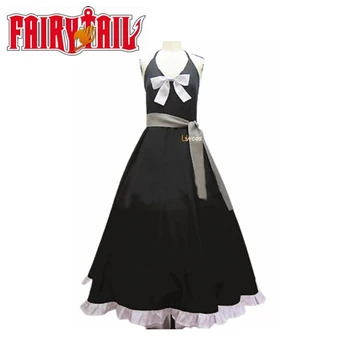 Fairy Tail Mirajane Strauss Juoda Suknelė Cosplay Kostiumų Anime užsakymą Bet kokio Dydžio Nuotrauka 2