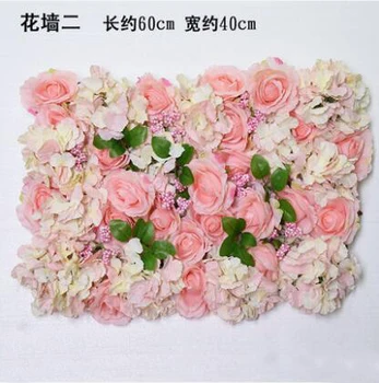 10 vnt. Prabangus Pink Rose & Hydrangea Gėlių Sienos Individualų Vestuvių Gėlių Sienos Aukštos Kokybės Gėlių Sienų Apdaila Nuotrauka 2