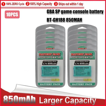 10VNT 850mAh Baterija Nintend GBA SP, GameBoy Anksto, 3.7 V, Li-Ion Ličio Įkraunamas Baterijas Nemokamas Įrankis, Didmeninė